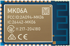 وحدة بلوتوث MK06A nRF52811 مع هوائي ثنائي الفينيل متعدد الكلور عالي الأداء