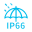 Icono de IP66 a prueba de agua