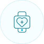 El icono de la aplicación Bluetooth de baja energía para aplicaciones médicas