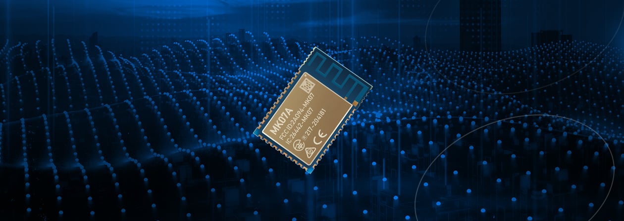 The Video of MK07A nRF52833 Blutooth Module