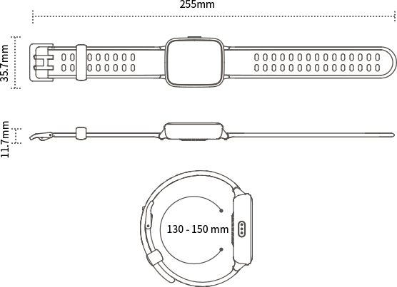 W5尺寸可追踪的可穿戴式