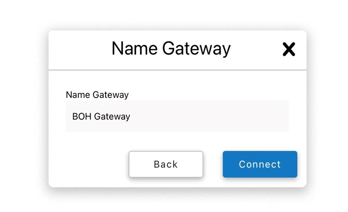 Assegna un nome al gateway Bluetooth