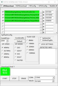 Esp32 Doownload tool