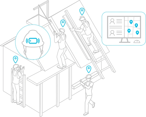 인원 추적&H7 헬멧 비콘의 위치