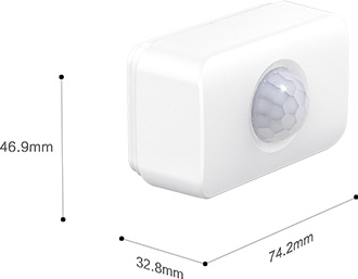 Dimensão do Farol de PRESENÇA PIR