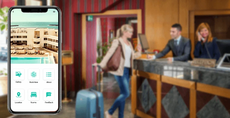 入住和退房 - 酒店中的信標