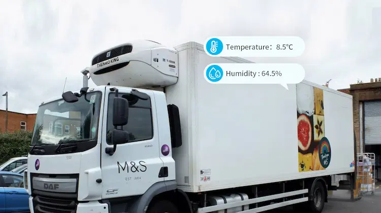 Überwachung des Transportzustands der Fracht (kalte Kette)