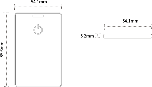 Dimension of H3 Badge Beacon