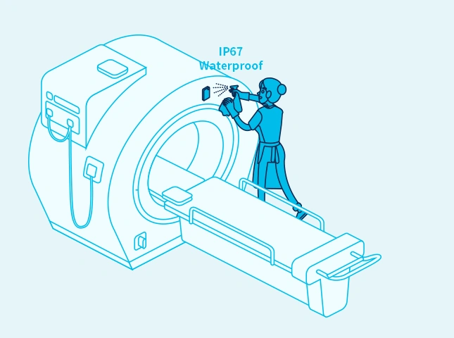 IP67 étanche pour un nettoyage plus facile des actifs de l'étiquette d'actif M4 Pro BLE