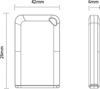 Dimension de l'étiquette d'inventaire M4 Pro BLE