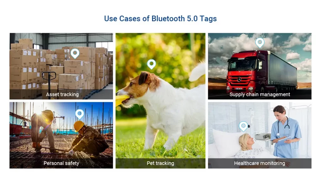 Bluetoothのユースケース 5.0 タグ